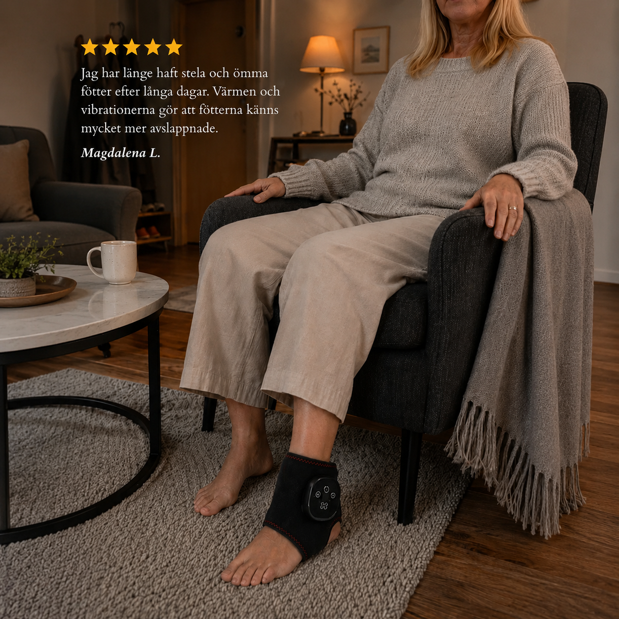 Djupvärmande fotmassage